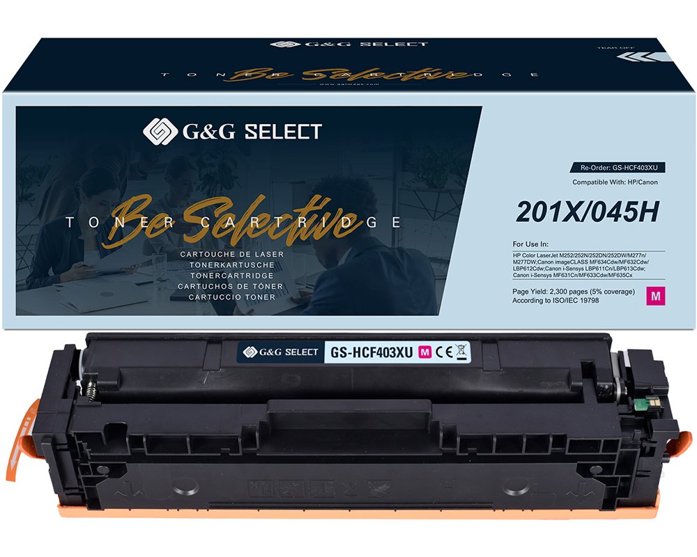 Kompatibel mit HP 201X / Canon 045H Toner Magenta [modell] - Marke: G&G Select