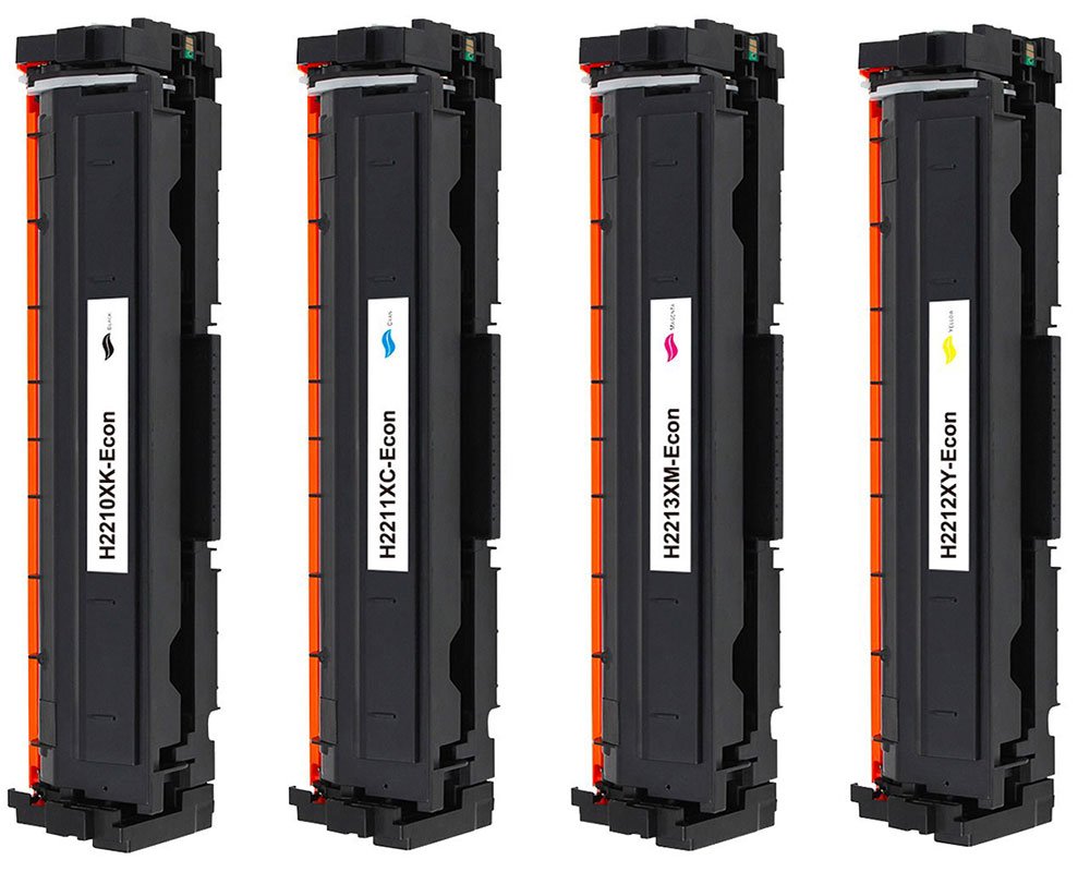 Kompatibel mit 4 HP 207X XL-Toner [modell] Schwarz, Cyan, Magenta, Gelb von TONERDUMPING (mit Chip, ohne Füllstandsanzeige)