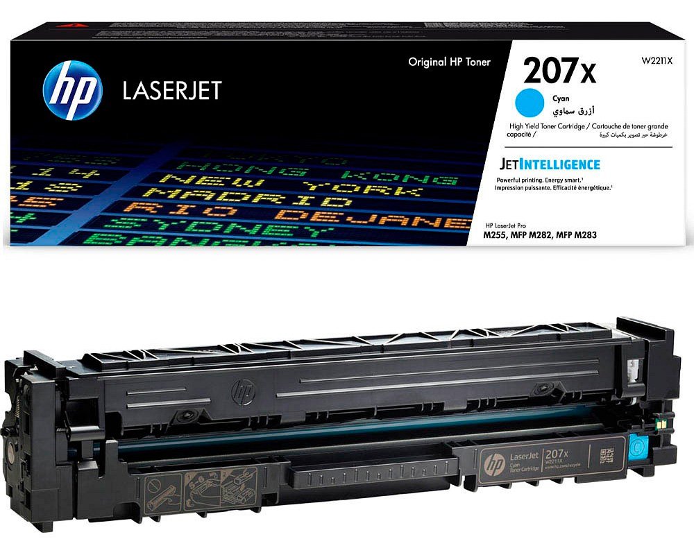 HP 207X / W2211X Originaltoner Cyan [modell]