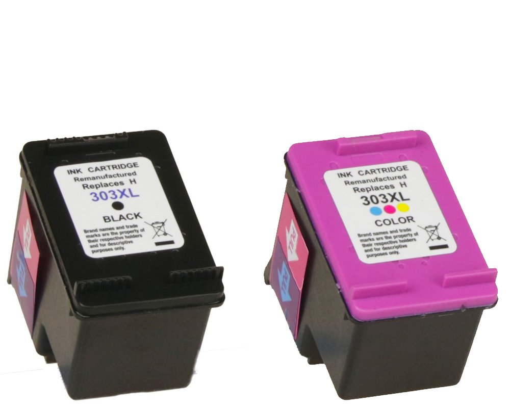 Kompatibel mit HP 303XL / 3YN10AE Druckerpatronen-Multipack 1x Schwarz + 1x Color [modell] von TONERDUMPING