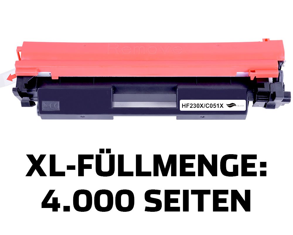 Kompatibel mit HP 30X / CF230X, Canon 051H Toner [modell] (4.000 Seiten) von TONERDUMPING