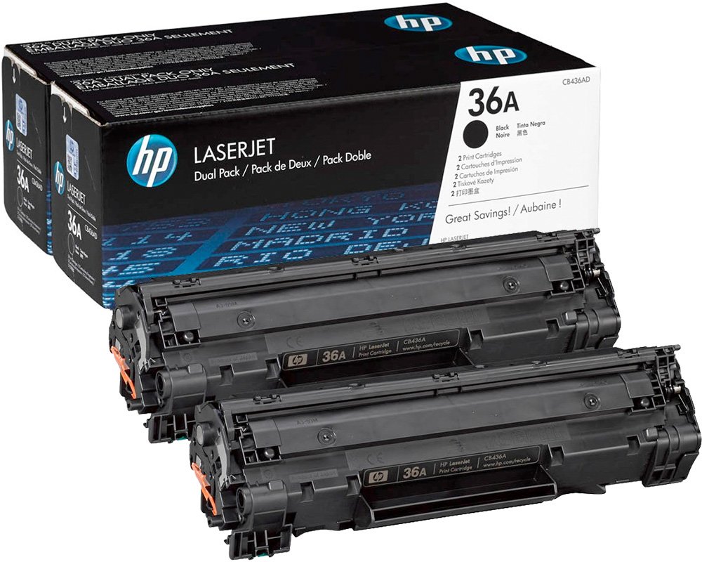 HP 36A Doppelpack CB436AD 2x Schwarz [modell]