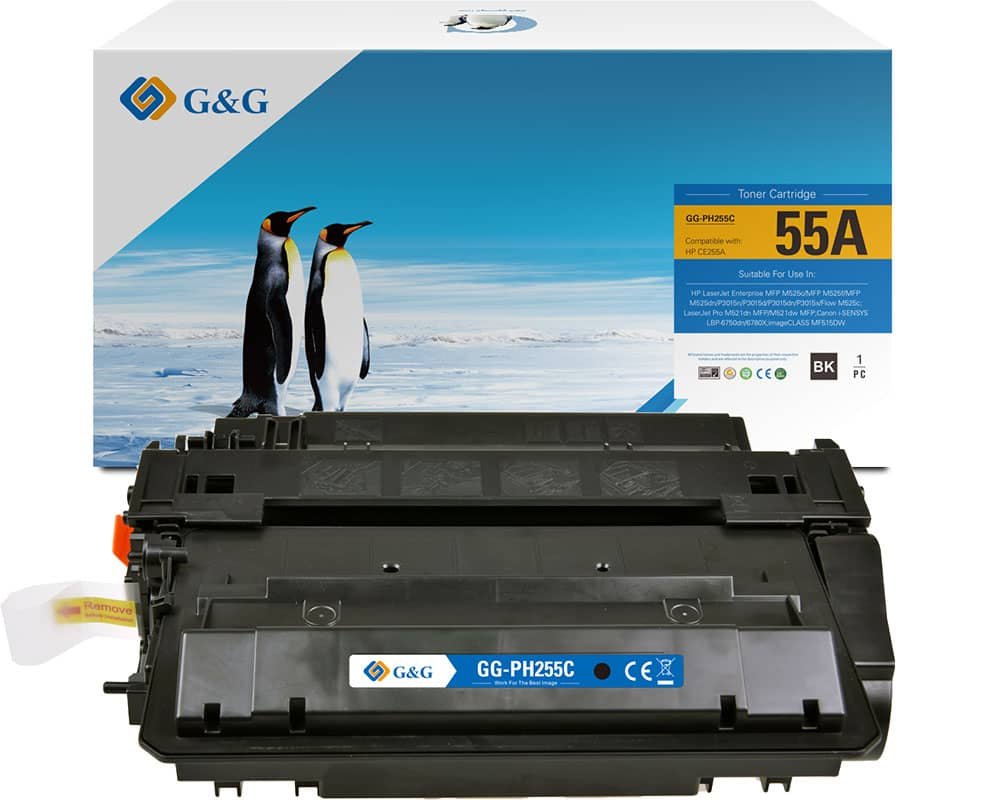 Kompatibel mit HP 55A / CE255A / Canon 724 Toner [modell] - Marke: G&G