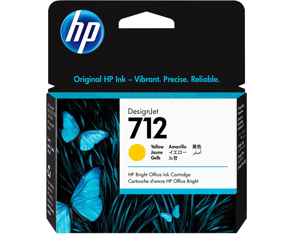 HP 712 Original-Tinte [modell] 3ED69A - Inhalt: 29 ml gelb