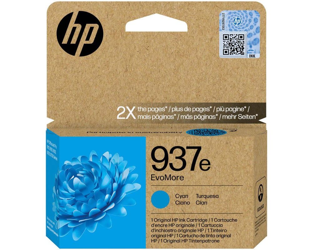 HP 937e Original-Druckerpatrone 4S6W6NE [modell] (1650 Seiten) cyan