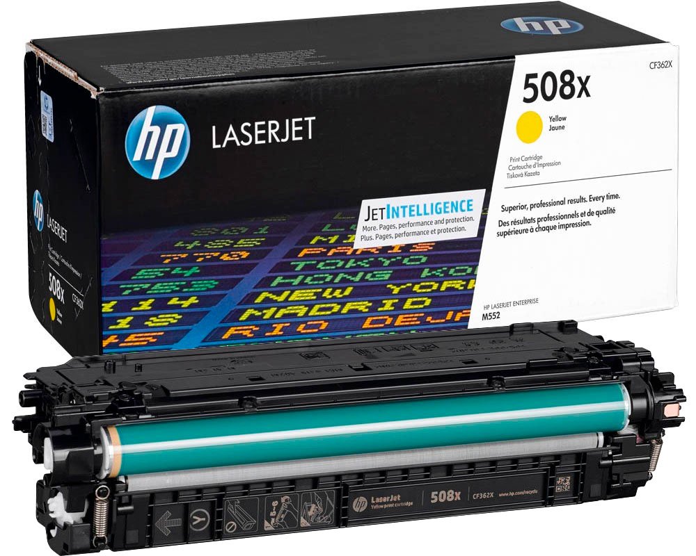 HP Original-Toner 508X [modell] (CF362X) Gelb (12.500 Seiten)