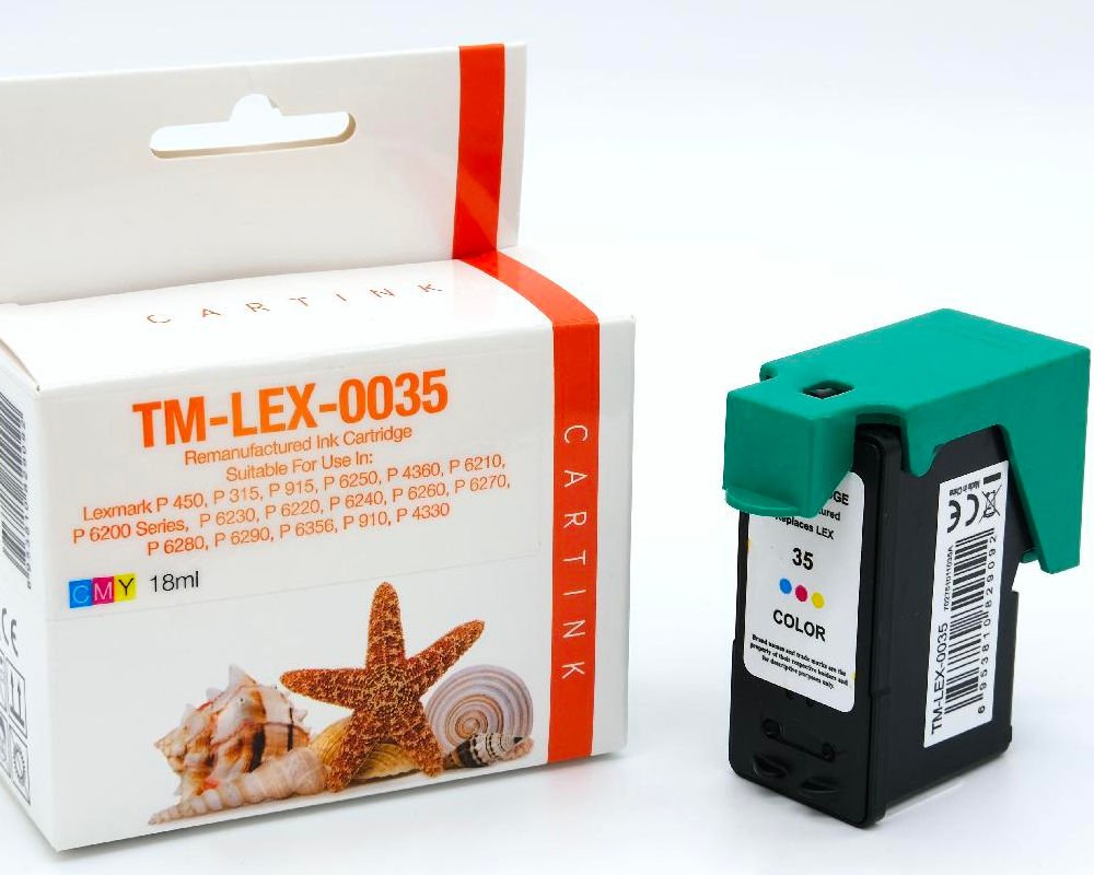 Kompatibel mit Lexmark-Druckerpatrone Nr.35XL Color (450 Seiten) [modell] von TONERDUMPING