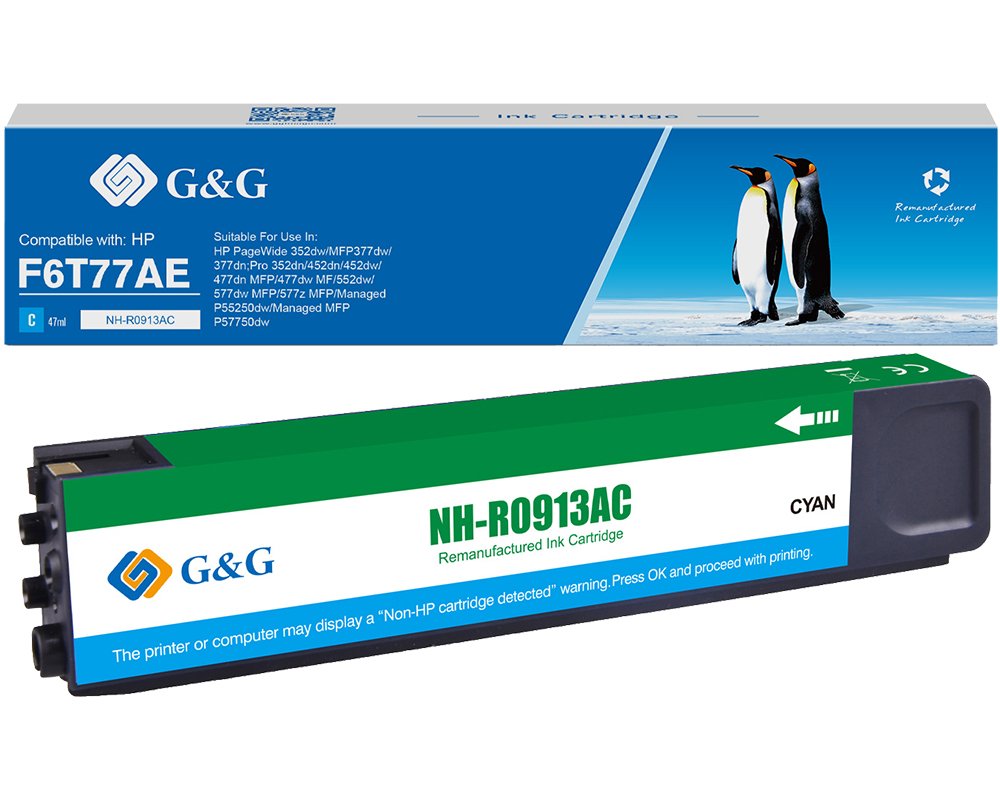 Kompatibel mit HP 913A / F6T77AE Druckerpatrone Cyan [modell] - Marke: G&G