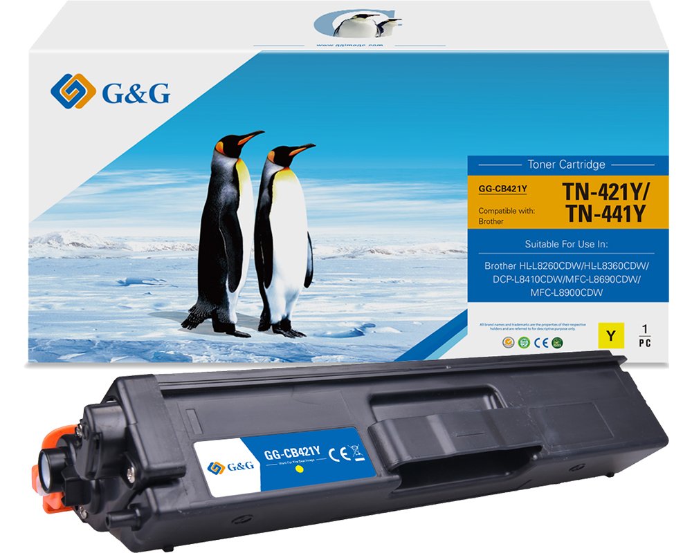 Kompatibel mit Brother TN-421Y Toner Gelb [modell] - Marke: G&G