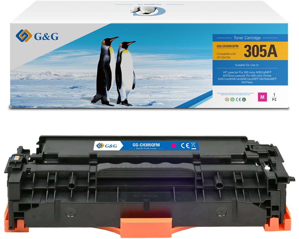 Kompatibel mit HP 305A / CE413A Toner Magenta [modell] - Marke: G&G
