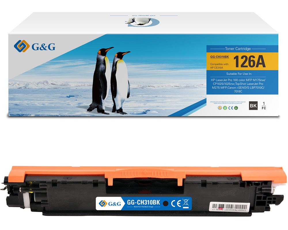 Kompatibel mit HP 126A / CE310A / 729BK Toner Schwarz [modell] - Marke: G&G