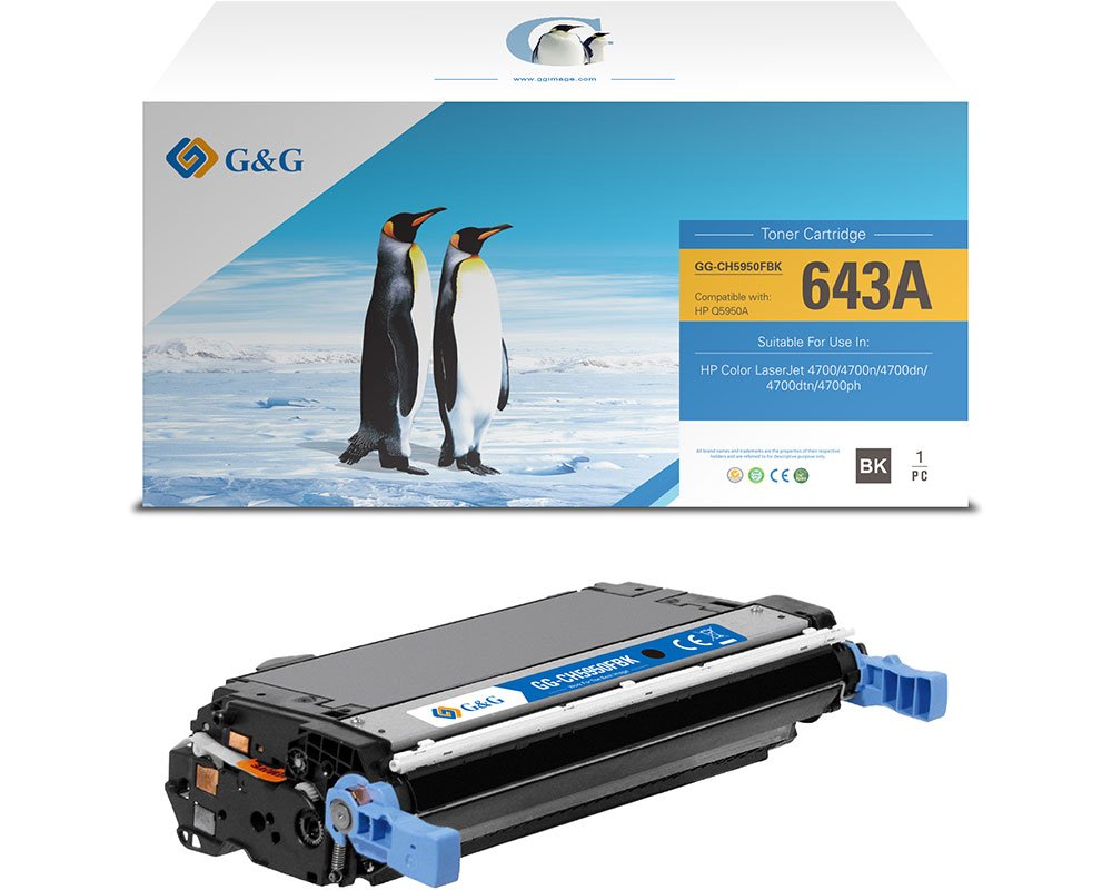 Kompatibel mit HP 643A / Q5950A [modell] Schwarz - Marke: G&G