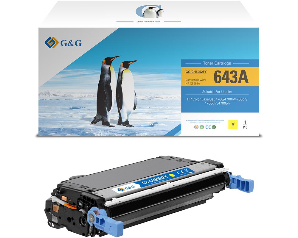 Kompatibel mit HP 643A / Q5952A [modell] Gelb - Marke: G&G