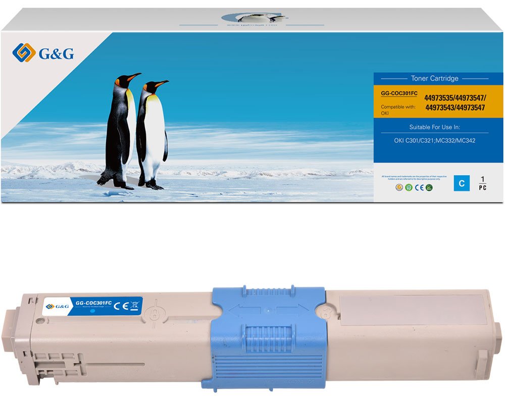 Kompatibel mit OKI 44973535 Toner Cyan [modell] - Marke: G&G