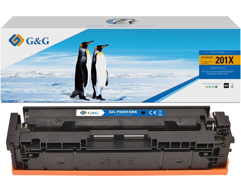 Kompatibel mit HP 201X / CF400X Toner Schwarz [modell] - Marke: G&G