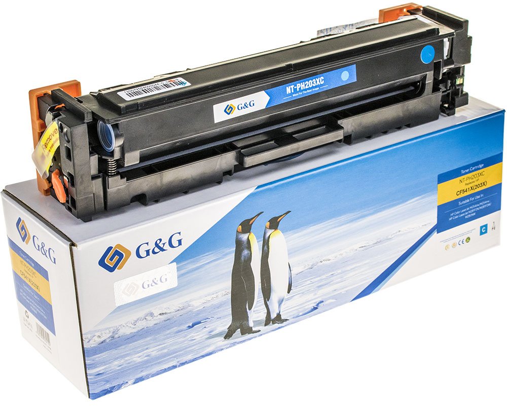 Kompatibel mit HP 203X / CF541X XL-Toner (2.500 Seiten) Cyan [modell] - Marke: G&G