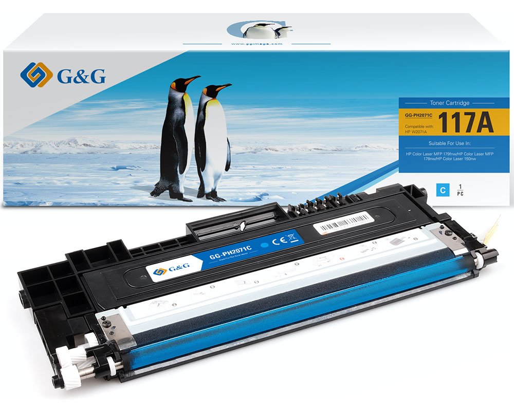 Kompatibel mit HP 117A / W2071A Toner Cyan [modell] - Marke: G&G