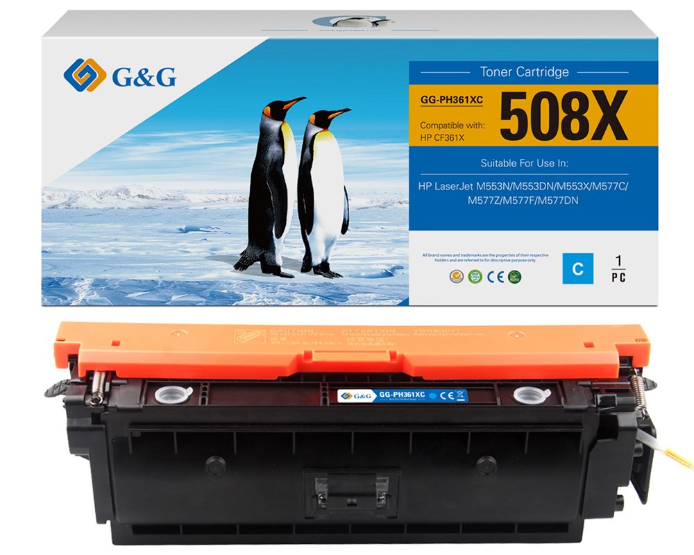 Kompatibel mit HP 508X / CF361X XL-Toner Cyan [modell] - Marke: G&G