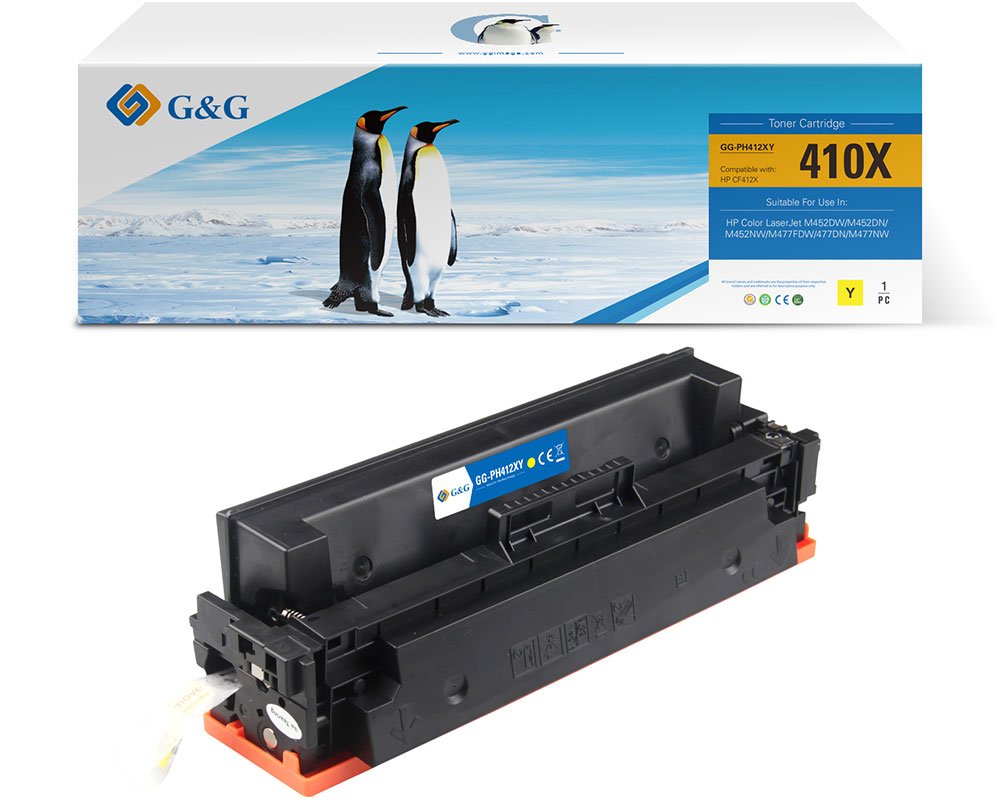 Kompatibel mit HP 410X / CF412X XL-Toner Gelb [modell] - Marke: G&G