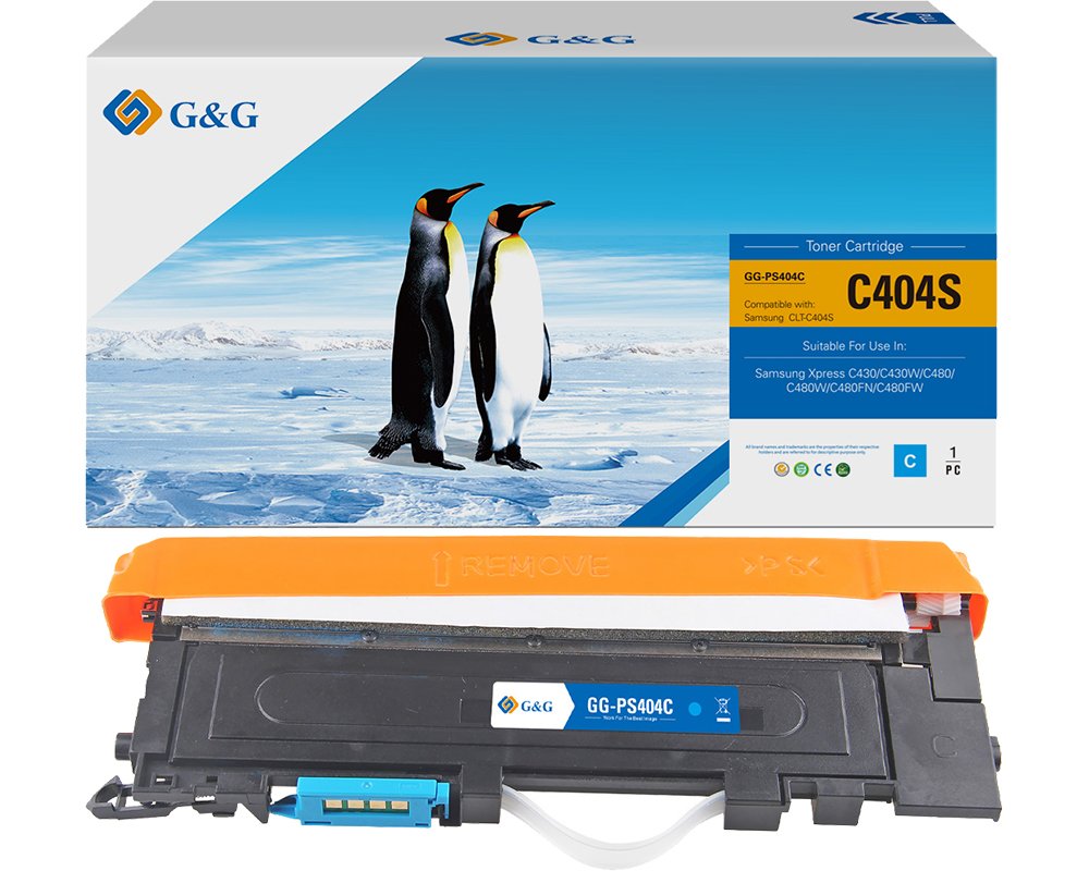 Kompatibel mit Samsung 404/ CLT-C404S/ HP ST966A Toner Cyan [modell] - Marke: G&G