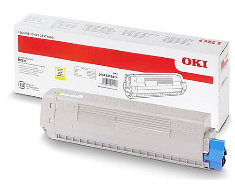 Original OKI-Toner 45862814 [modell] (10.000 Seiten) Gelb