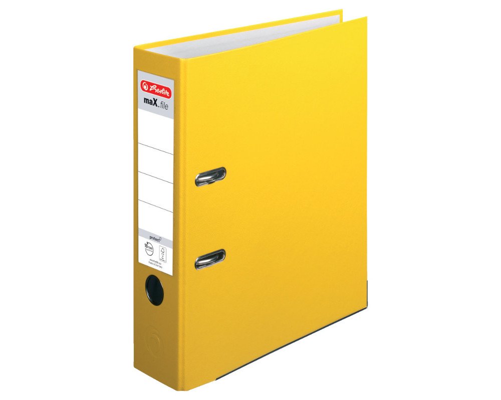 Herlitz Ordner maX.file protect A4 8cm Gelb