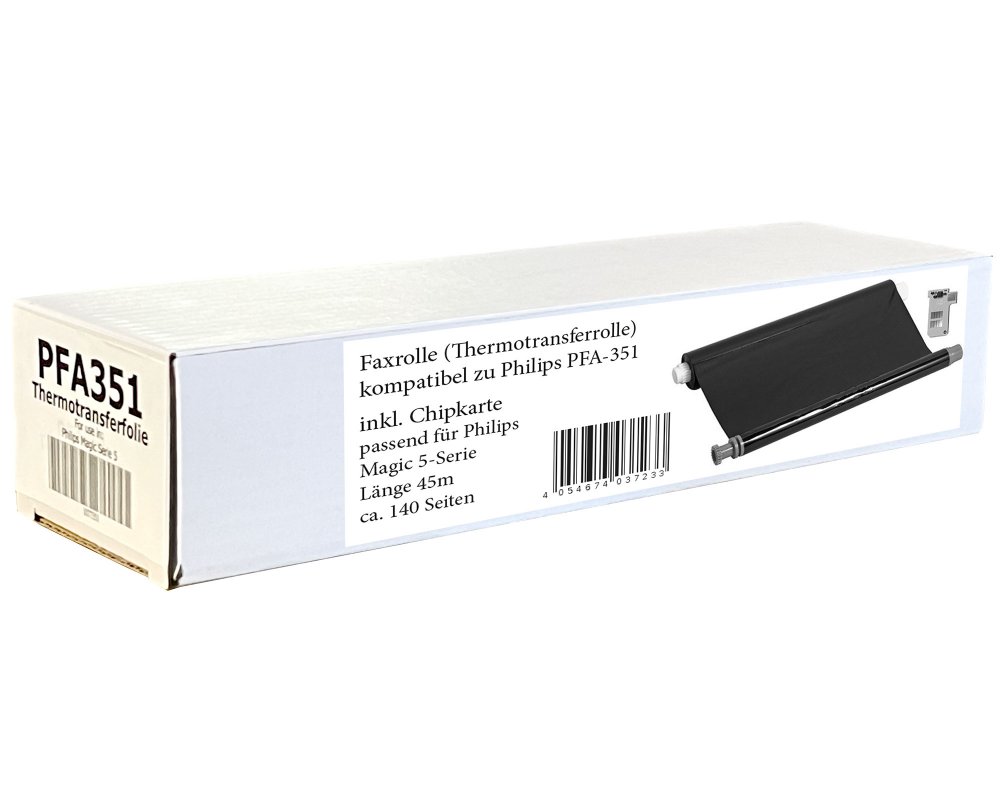 Kompatibel mit Philips PFA-351 Faxrolle (Mit Chip) [modell] von TONERDUMPING