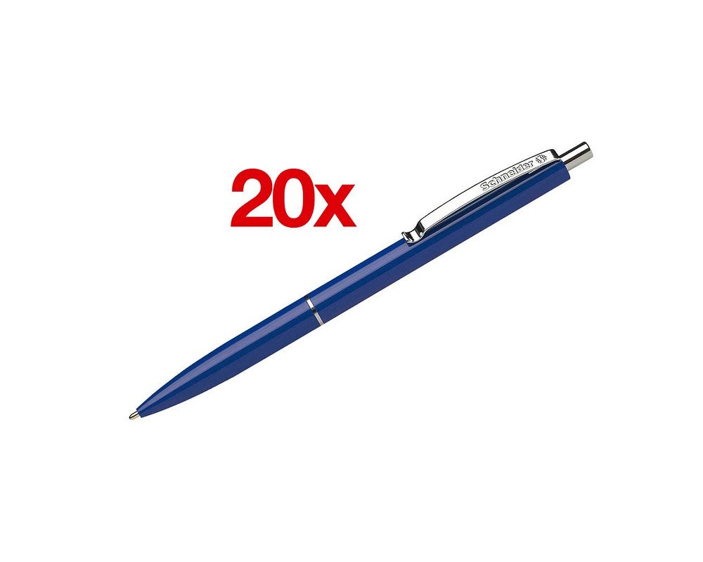 20 Schneider Kugelschreiber K15 blau Schreibfarbe blau - Strichstärke M (0,6 mm) - dokumentenecht