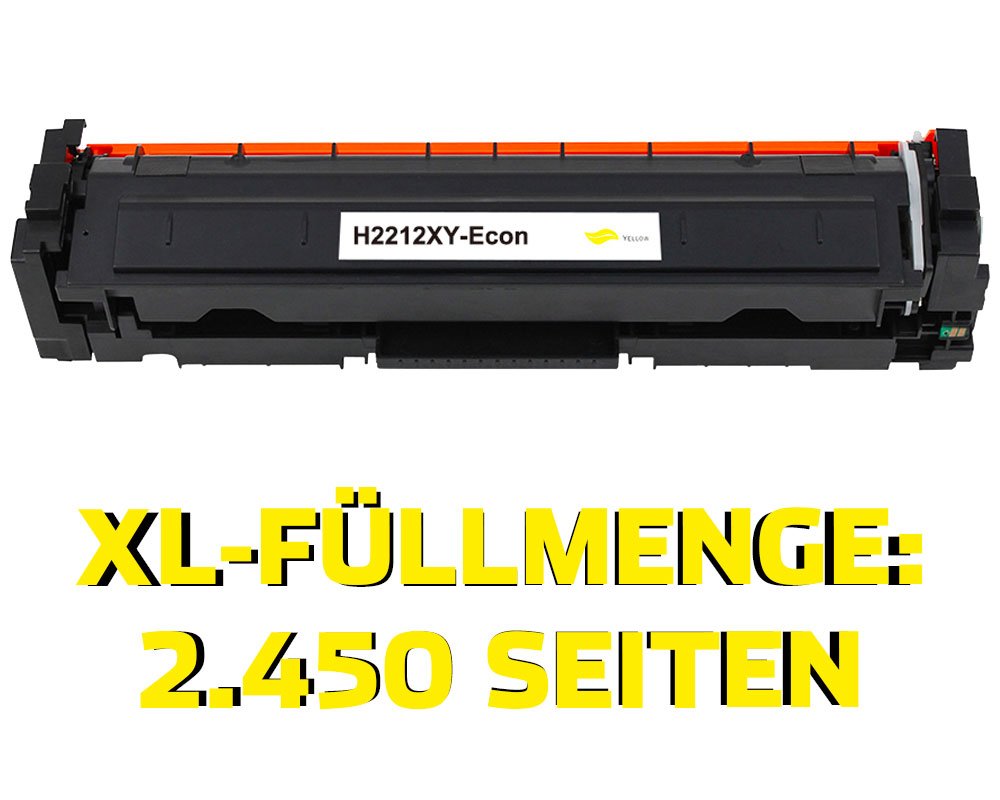 Kompatibel mit HP 207X / W2212X XL-Toner [modell] Gelb von TONERDUMPING (mit Chip, ohne Füllstandsanzeige)