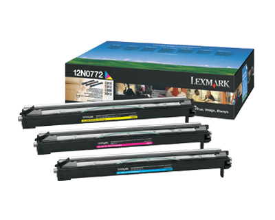 Original Lexmark-Fotoleiterset 12N0772 (3x 28.000 Seiten) Cyan, Magenta, Gelb jetzt kaufen