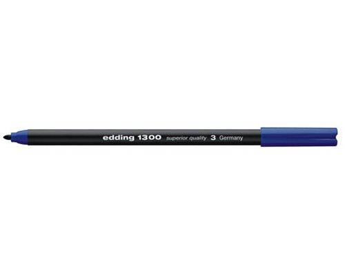 Fasermaler edding 1300 Color pen, ca. 2 mm, Rundspitze, blau