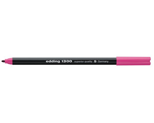 Fasermaler edding 1300 Color pen, ca. 2 mm, Rundspitze, rosa