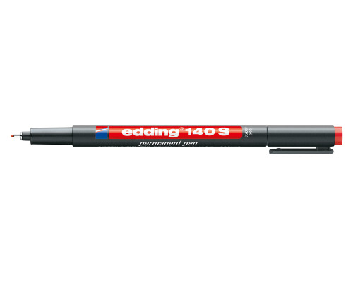 Folienschreiber - Permanent Pen edding 140 S, 0,3 mm, Rundspitze, rot