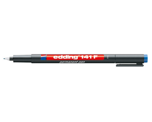 Folienschreiber - Permanent Pen edding 141 F, 0,6 mm, Rundspitze, blau
