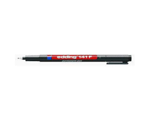 Folienschreiber - Permanent Pen edding 141 F, 0,6 mm, Rundspitze, Schwarz