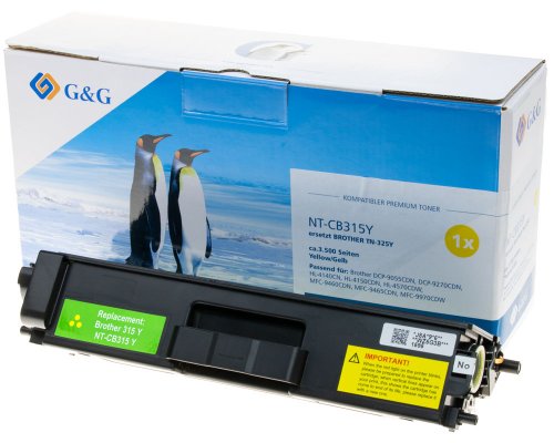 Kompatibel mit Brother TN-325Y Toner Gelb jetzt kaufen - Marke: G&G