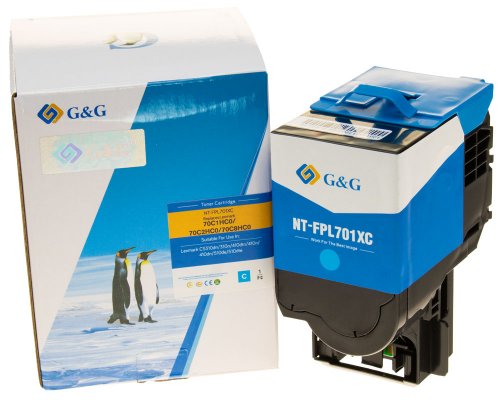 Kompatibel mit Lexmark 702HC/ 70C2HC0 XL-Toner Cyan jetzt kaufen - Marke: G&G