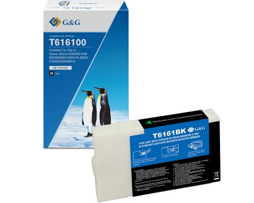 Kompatibel mit Epson T6161 Druckerpatrone Schwarz jetzt kaufen - Marke: G&G