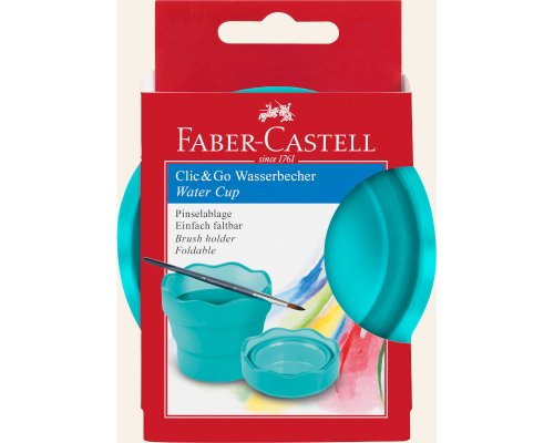 Faber-Castell Wasserbecher CLIC & GO, türkis