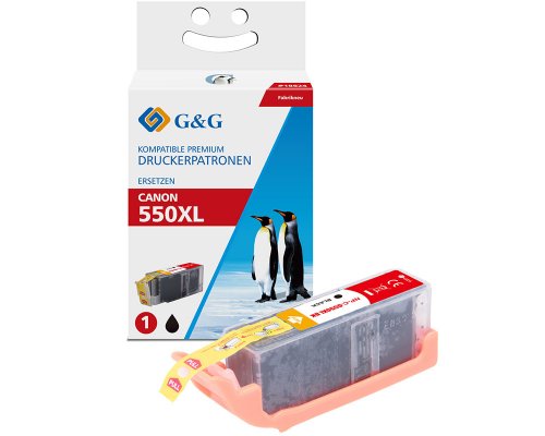 Kompatibel mit Canon PGI-550PGBK XL/ 6496B001 Druckerpatron Schwarz jetzt kaufen - Marke: G&G