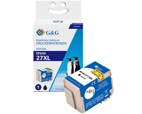 G&G 4x XL-Druckerpatronen kompatibel zu Epson 27XL