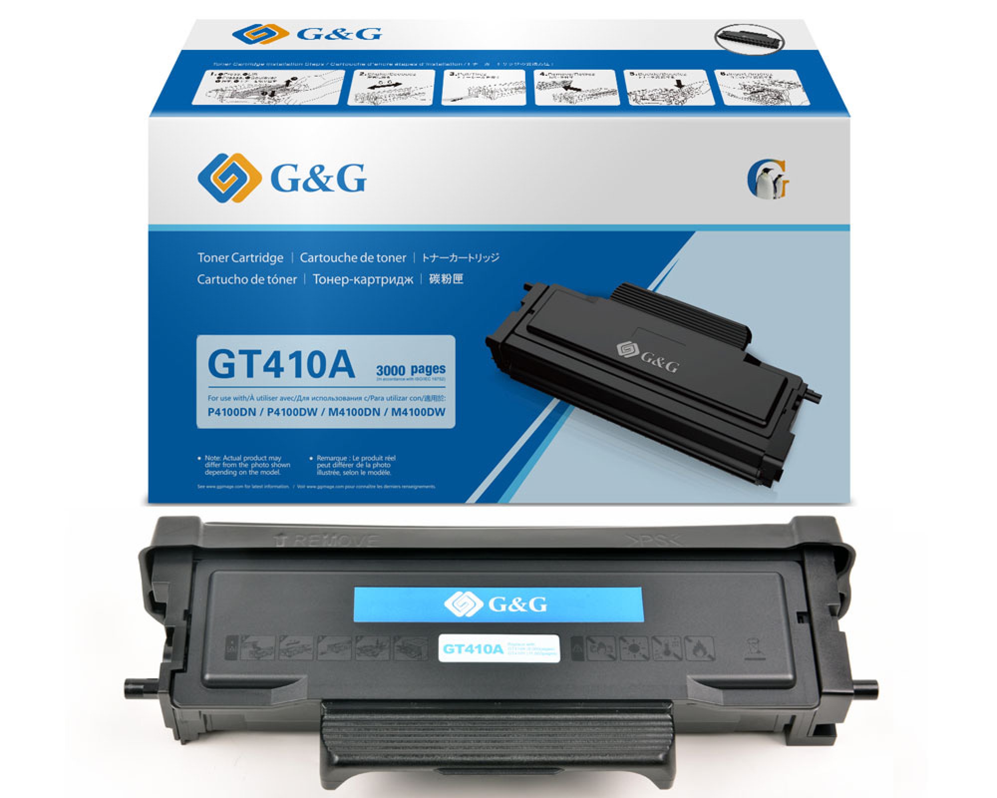 Original G&G Toner GT410A für G&G Drucker M4100DW + P4100DW (3.000 Seiten) [modell]