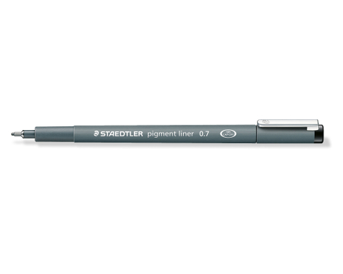 Staedtler pigment liner 308 - Fineliner mit Metallspitze - Schwarz - 0,7 mm
