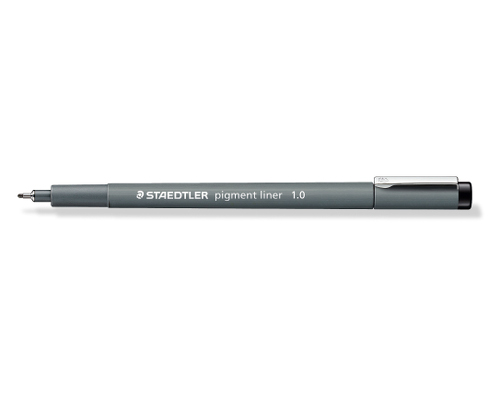Staedtler pigment liner 308 - Fineliner mit Metallspitze - Schwarz - 1,0 mm