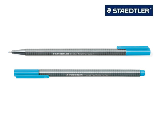 Staedtler Fineliner triplus®, ca. 0,3 mm, 334-301, neon blau