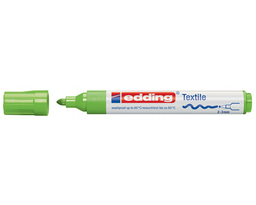 Textilmarker edding 4500 creative, 2-3 mm, Rundspitze, hellgrün