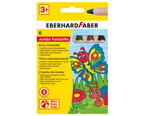 Buntstift 6er Etui Mini Kids Club von Eberhard Faber