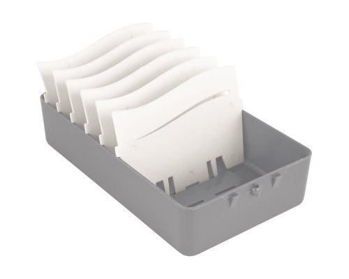 Lernbox, Karteikartenbox PP, DIN A7, mit 6 Registern für 400 Karten