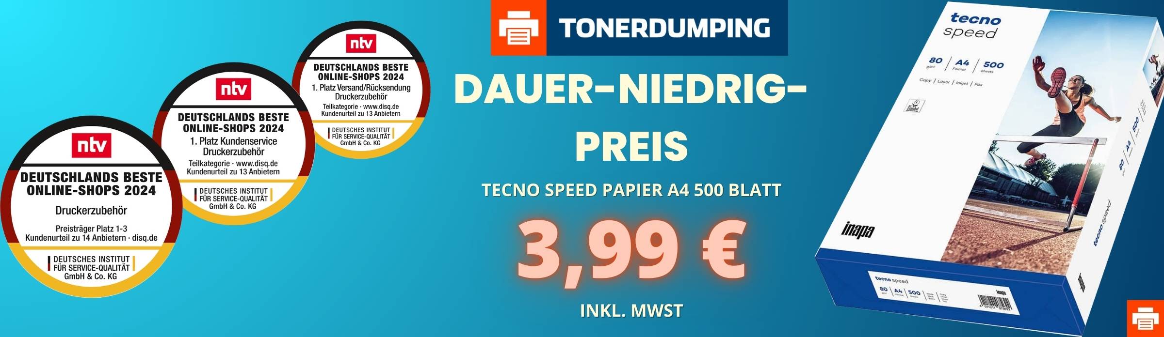 Dauer-Tiefpreis Druckerpapier / Kopierpapier