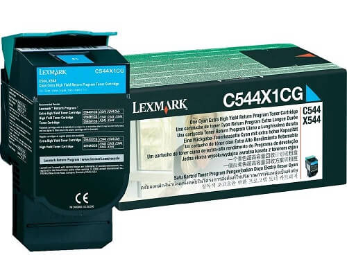 Original Lexmarktoner C544X1CG jetzt kaufen  (4.000 Seiten) Cyan